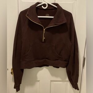 lululemon athletica Brown Quarter-Zip Sweatshirt